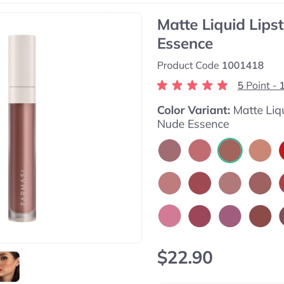 Farmasi matte liquid lipstick - Picture 2 of 3